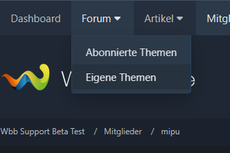 WoltLab Suite Forum: Eigene Themen