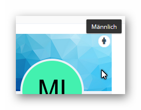Geschlecht als Icon