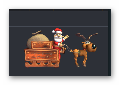 Fliegender Santa