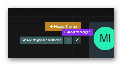 Sidebar verbergen