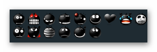 Smilies Black