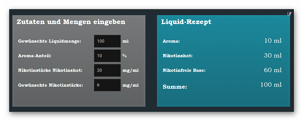 Liquid Rechner